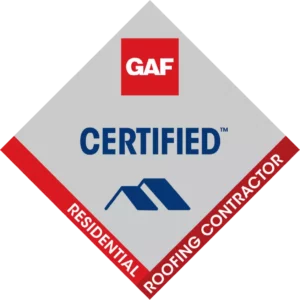 GAF Cerified Residential Roofing Contractors badge