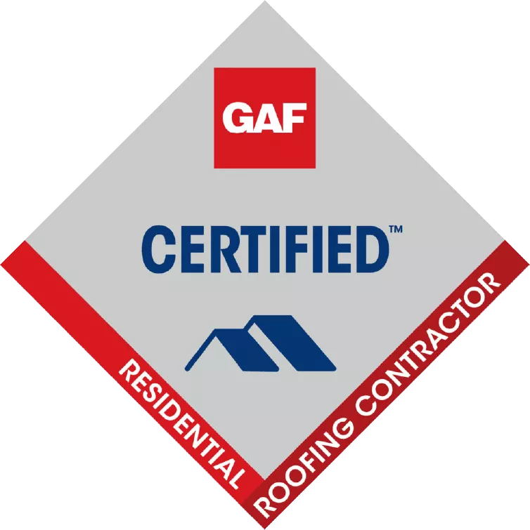 GAF Cerified Residential Roofing Contractors badge