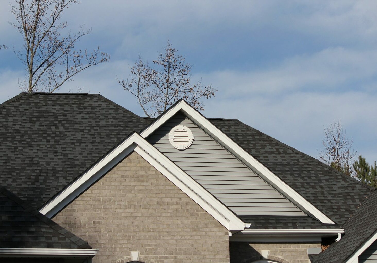 A home's roof and roof venting